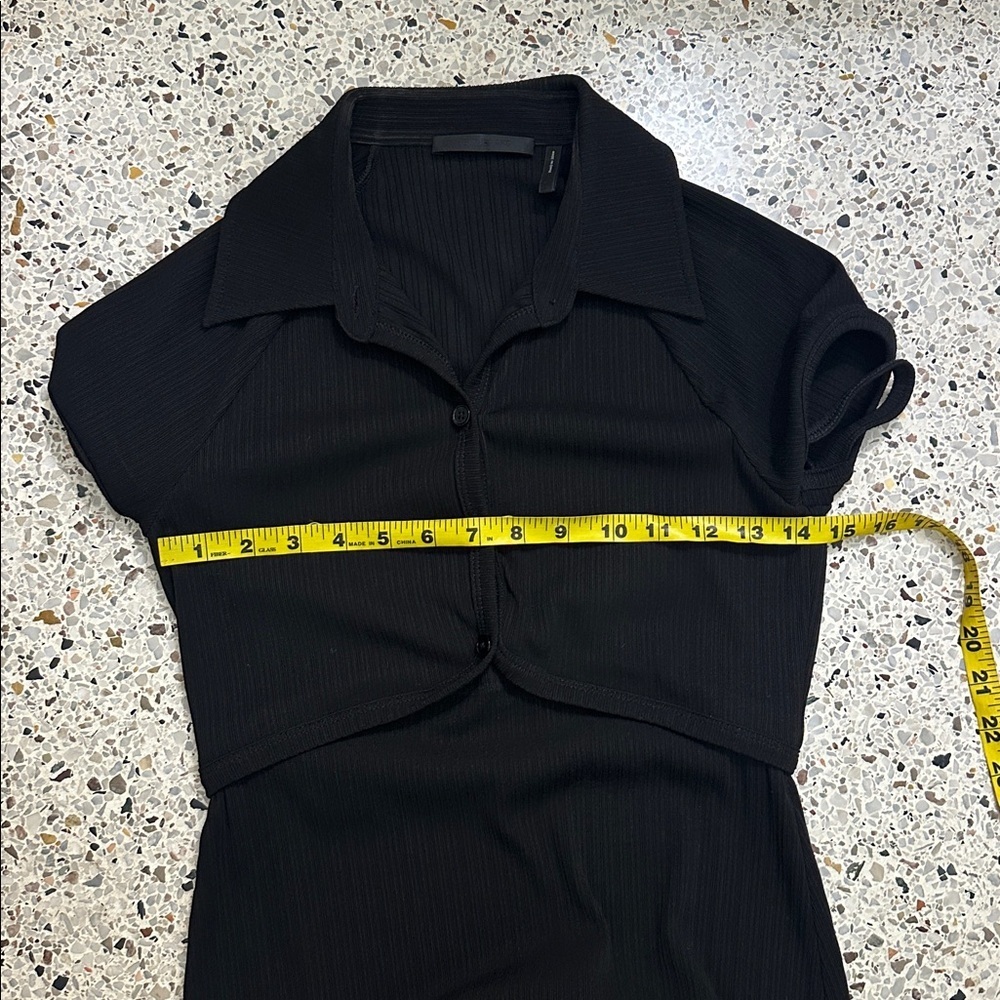 Helmut Lang + Revolve black back cut out dress medium m midi - Picture 7 of 8